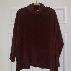 Maroon Turtleneck Aerie Sweater